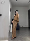 BASERANGE Skirt Top TOAP-WS-000 Bath Brown